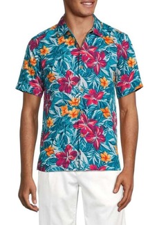Tommy Bahama Lush Tropics Floral Silk Shirt