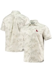 Tommy Bahama Men's Oatmeal Ole Miss Rebels Forest Fronds Button-Up Shirt