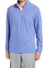 Tommy Bahama Emfielder 2.0 IslandZone(R) Quarter Zip Performance Pullover in Blue Cove at Nordstrom