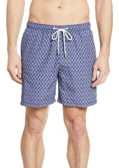 Tommy Bahama Naples Palms Away Swim Trunks in Island Navy at Nordstrom