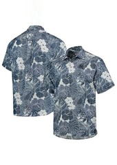 Men's Tommy Bahama Navy New York Yankees Coconut Point Playa Floral Button-Up Shirt at Nordstrom