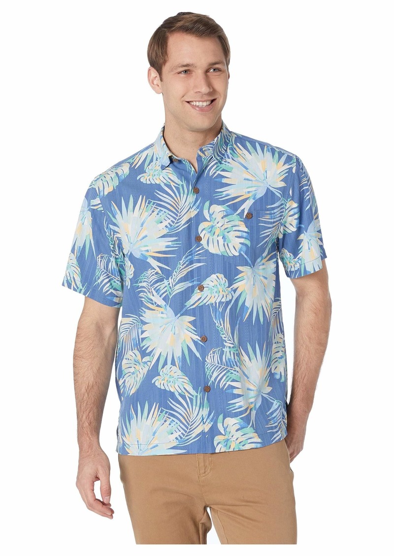 Tommy Bahama Monstera Geo Hawaiian Shirt Tops.