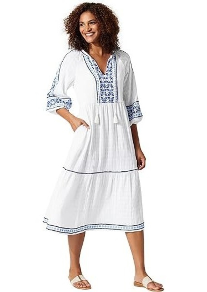 Tommy Bahama Mykonos Tiered Midi Dress