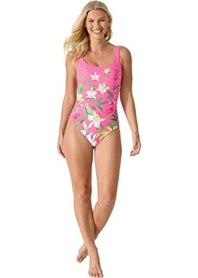 Tommy Bahama Orchid Garden Reversible Lace Back One-Piece