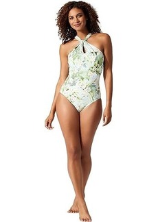 Tommy Bahama Paradise Fronds High Neck One-Piece