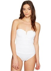 Tommy Bahama Pearl V-Front Bandeau One-Piece Swimsuit