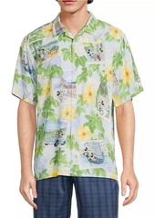 Tommy Bahama Postcard To Paradise Graphic Camp Shirt