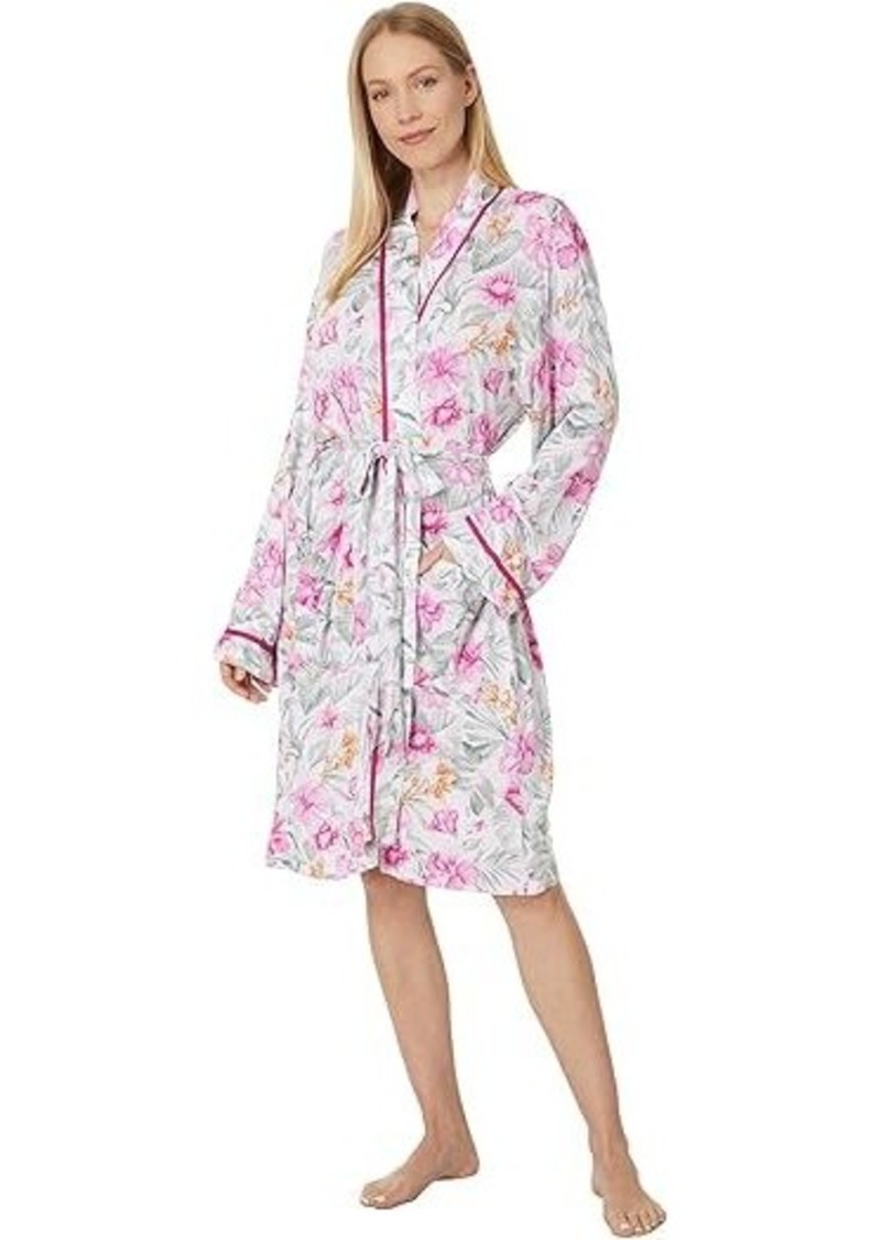 Tommy Bahama Printed Jersey Long Sleeve Wrap Robe