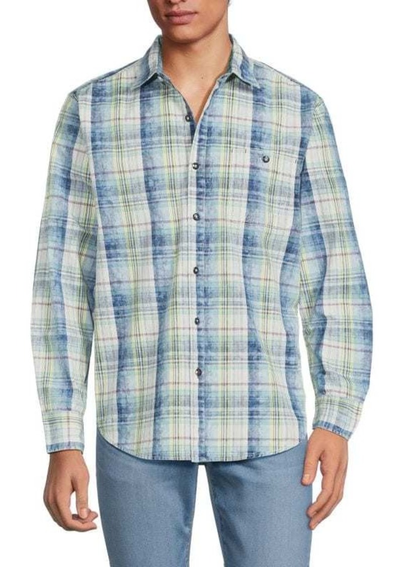 Tommy Bahama Searose Beach Plaid Long Sleeve Shirt