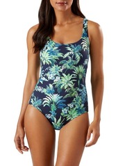 Tommy Bahama Arts Of Palm Reversible Lace Back One-Piece Swimsuit