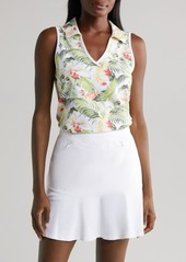 Tommy Bahama Aubrey Floral IslandZone Sleeveless V-Neck Polo