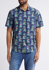 Tommy Bahama Bahama Coast Cocktail Nation Short Sleeve Stretch Button-Up Shirt