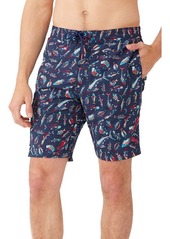 Tommy Bahama Baja Tails From The Sea Swim Shorts in Ocean Deep at Nordstrom
