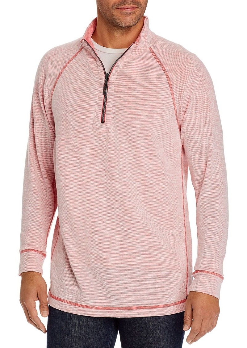 tommy bahama barrier beach reversible half zip pullover