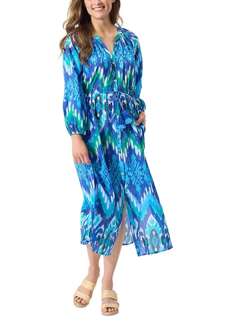 Tommy Bahama Cala Azure Printed Cover Up Maxi Dress