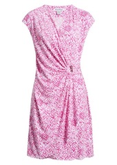 Tommy Bahama Clara Ocean Ikat Knit Faux Wrap Dress