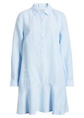 Tommy Bahama Coastalina Flounce Linen Mini Shirtdress