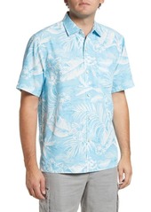 Tommy Bahama Coconut Point Aqua Short Sleeve Button-Up Shirt
