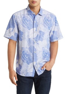Tommy Bahama Coconut Point Monstera Montage Short Sleeve Button-Up Shirt