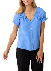 Tommy Bahama Coral Isle Cotton Button-Up Top