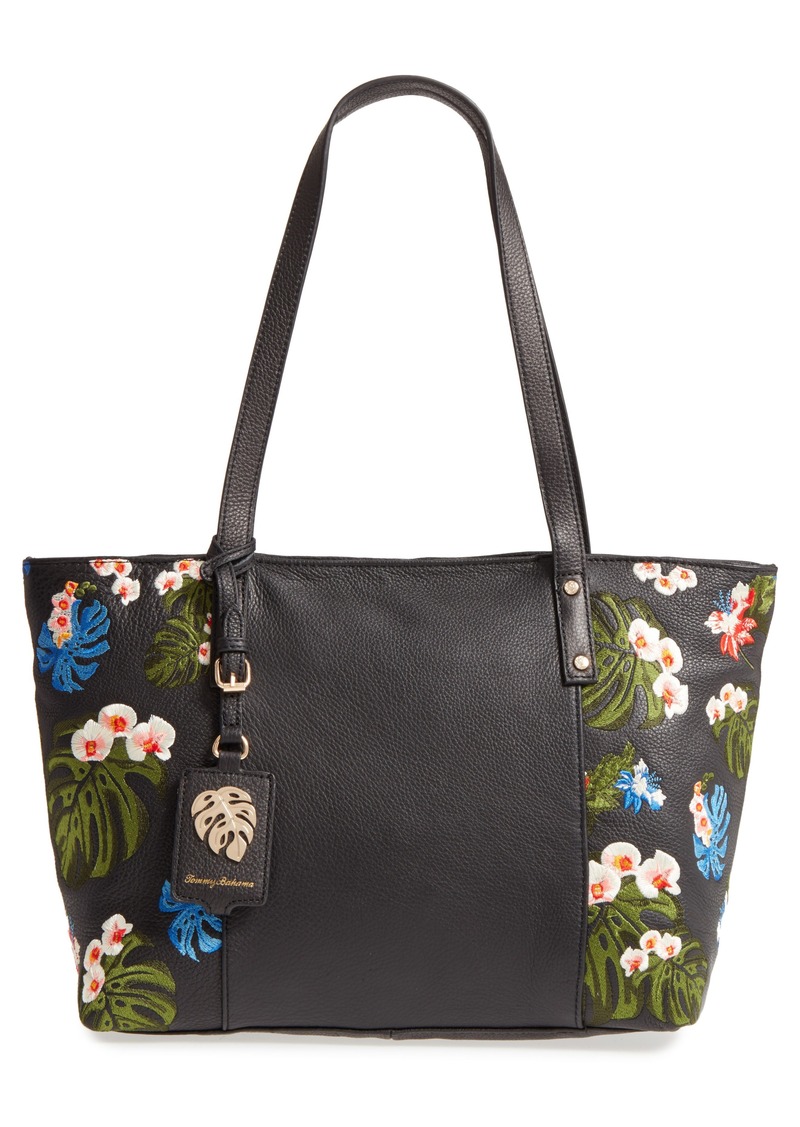 tommy bahama leather tote