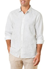 Tommy Bahama Down the Isle Embroidered Linen Button-Up Shirt