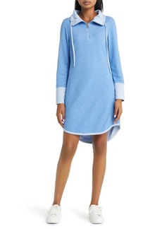 Tommy Bahama Flip Side Reversible Long Sleeve Dress in Blue Monday at Nordstrom