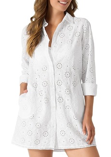 Tommy Bahama Harbor Eyelet Shirt Swim Cover Up