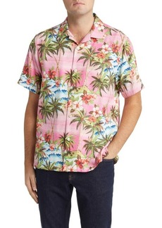 Tommy Bahama Isla Palmetta Floral Silk Blend Camp Shirt