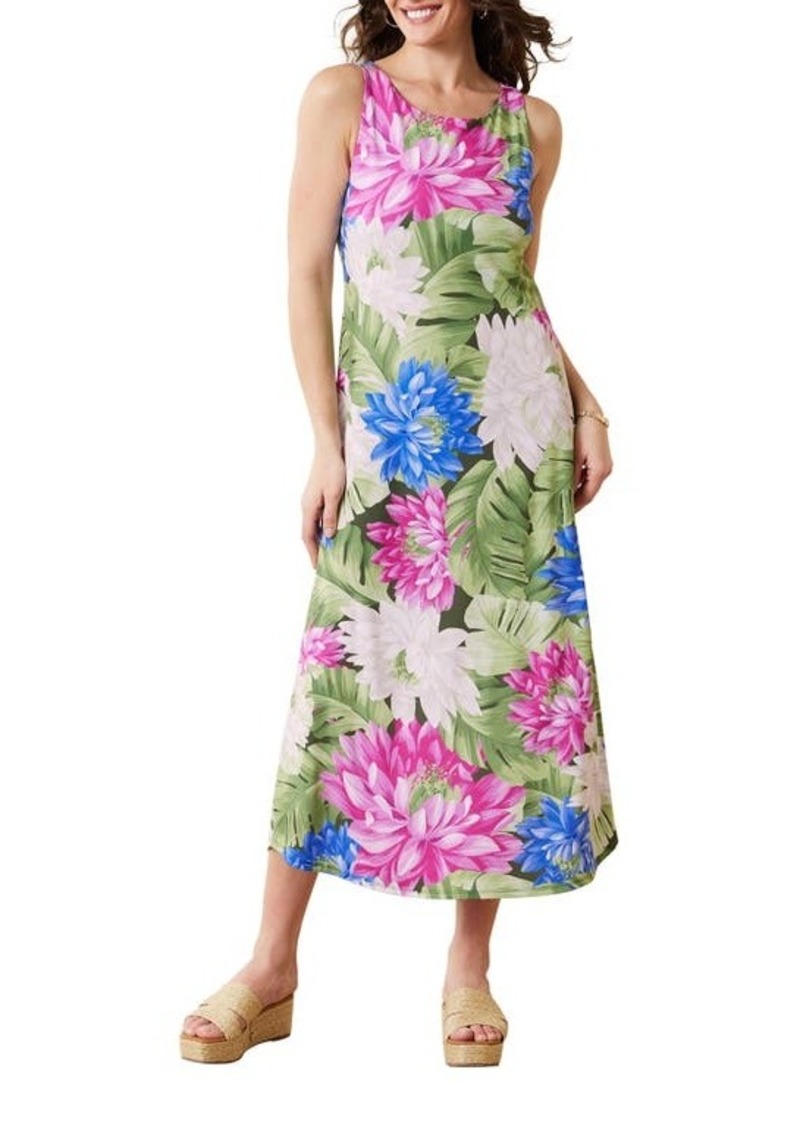 Tommy Bahama Lotus Stretch Recycled Polyester Midi Dress