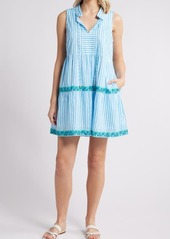 Tommy Bahama Marina Isle Stripe Tiered Minidress