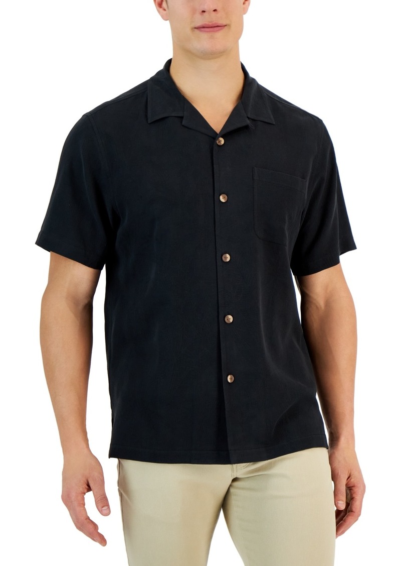 Tommy Bahama Men's Al Fresco Tropics Silk Short-Sleeve Shirt - Black