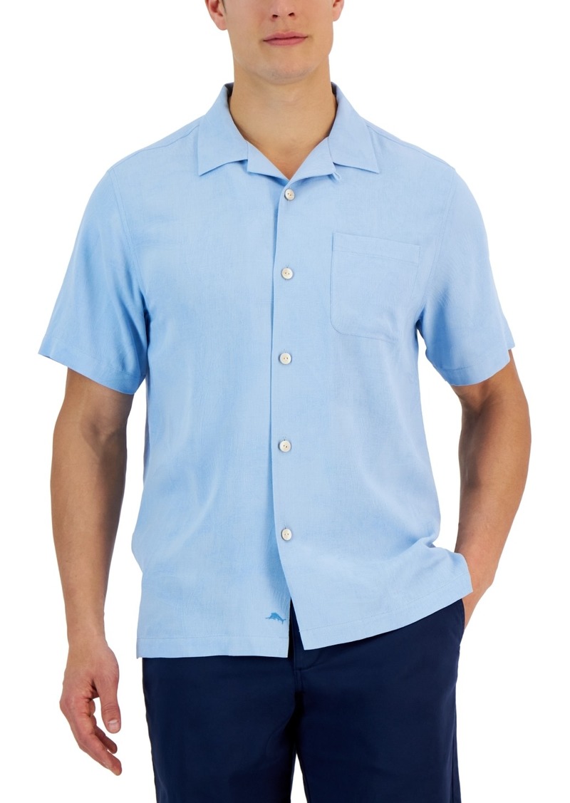 Tommy Bahama Men's Al Fresco Tropics Silk Short-Sleeve Shirt - Aqua Ice