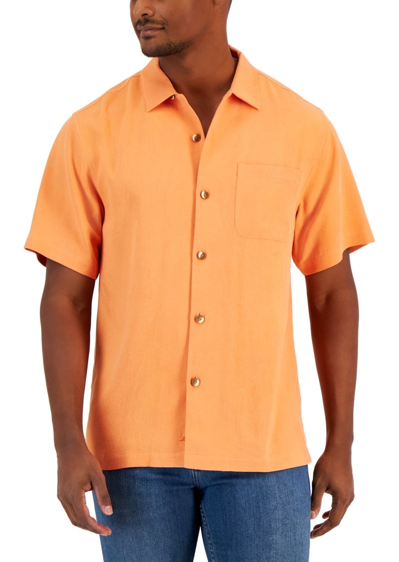 Tommy Bahama Men's Al Fresco Tropics Silk Short-Sleeve Shirt - Peach Melt