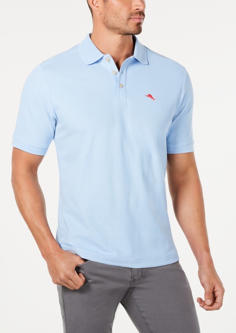 Tommy Bahama Men's IslandZone Pique Emfielder 2.0 Polo - Light Sky Blue