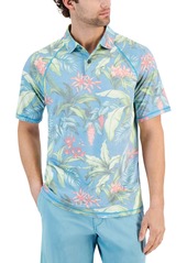 Tommy Bahama Men's Lush Hour Floral Polo Shirt - Blue Danube