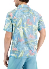 Tommy Bahama Men's Lush Hour Floral Polo Shirt - Blue Danube