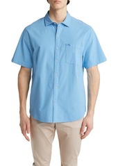 Tommy Bahama Men's Nova Wave Stretch Short Sleeve Seersucker Button-Up Shirt