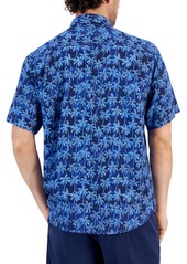 Tommy Bahama Men's Paradise Palms IslandZone Moisture-Wicking Printed Button-Down Shirt - Island Navy