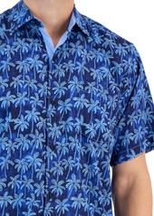 Tommy Bahama Men's Paradise Palms IslandZone Moisture-Wicking Printed Button-Down Shirt - Island Navy