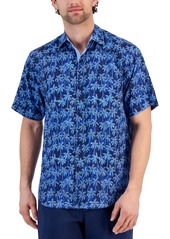 Tommy Bahama Men's Paradise Palms IslandZone Moisture-Wicking Printed Button-Down Shirt - Island Navy