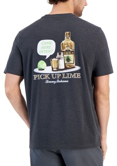 Tommy Bahama Men's Pick Up Lime Graphic T-Shirt - Coal Heather