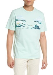 Tommy Bahama Men's Surfside Waves Graphic Tee in Sprite at Nordstrom