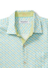 Tommy Bahama Men's Veracruz Cocktail Mixer Short Sleeve Button-Front Shirt - Opal