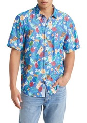 Tommy Bahama Mojito Bay Salud Floral Short Sleeve Button-Up Shirt