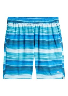 Tommy Bahama Monterey Coast Under Sea IslandZone Stripe Hybrid Shorts
