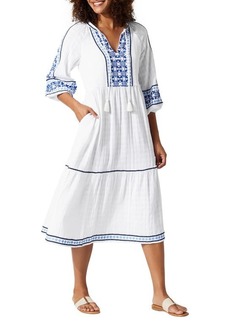 Tommy Bahama Mykonos Tiered Cover-Up Midi Dress