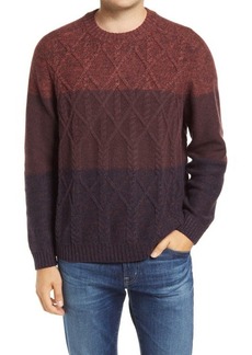 Tommy Bahama Ocean Crewneck Colorblock Wool Blend Sweater in Cherry Stone at Nordstrom