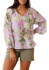 Tommy Bahama Orchid Dreams Cotton & Silk Top