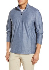 Tommy Bahama Palm Coast Half Zip Pullover in Blue Freeze at Nordstrom